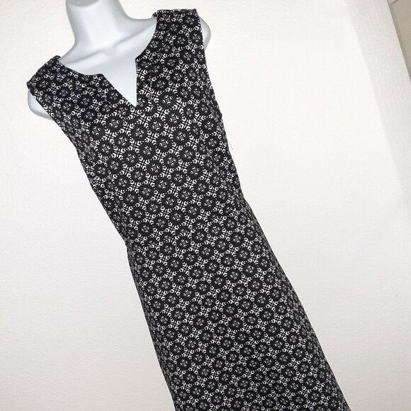 NEW NWT Dress W/Pockets! *Black & White, Croft & Barrow * Pull-Over * Sleeveless - Picture 1 of 8